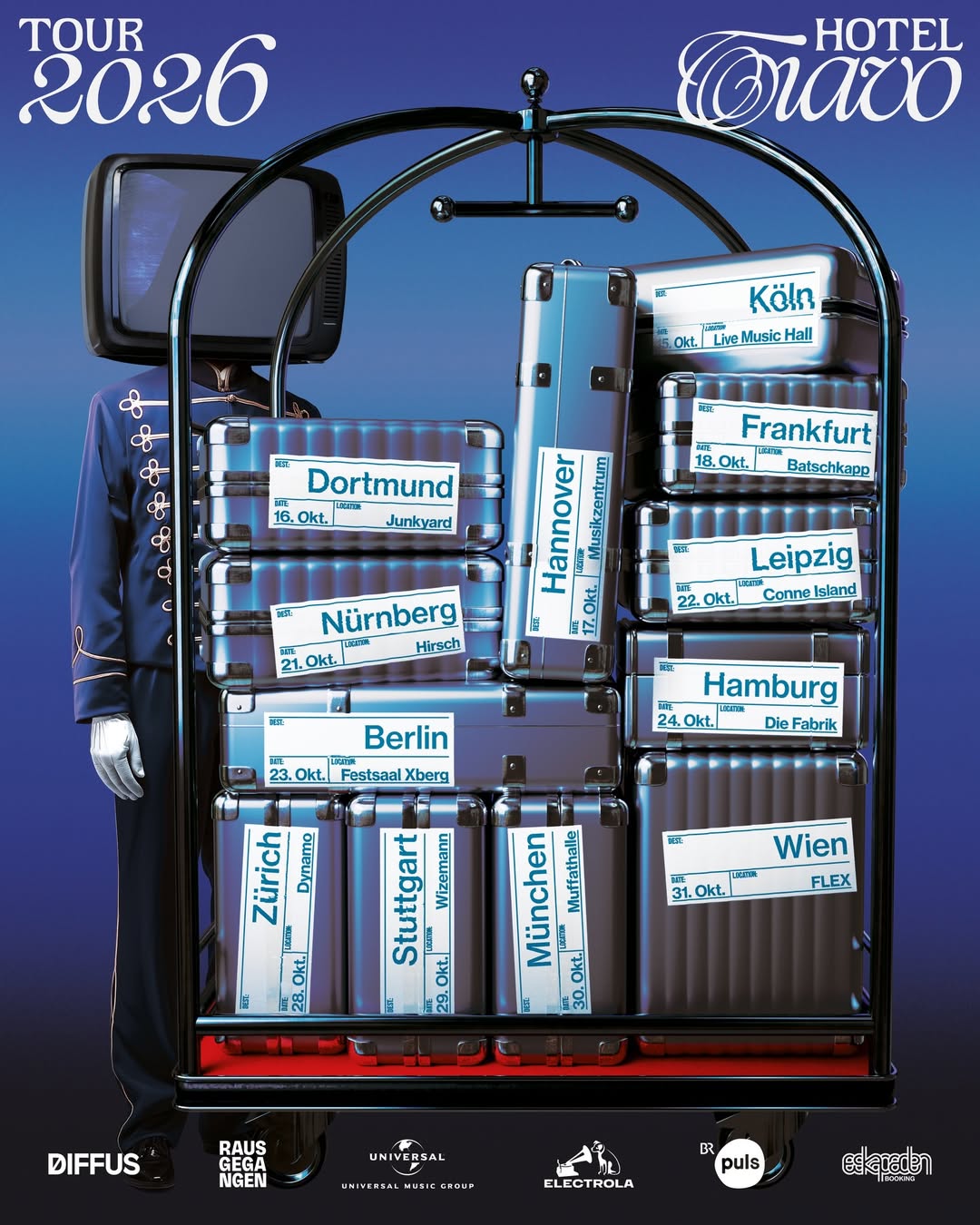 Tiavo Hotel Tiavo Tour Poster 2026